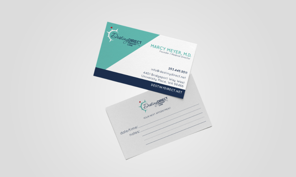 Business card design example