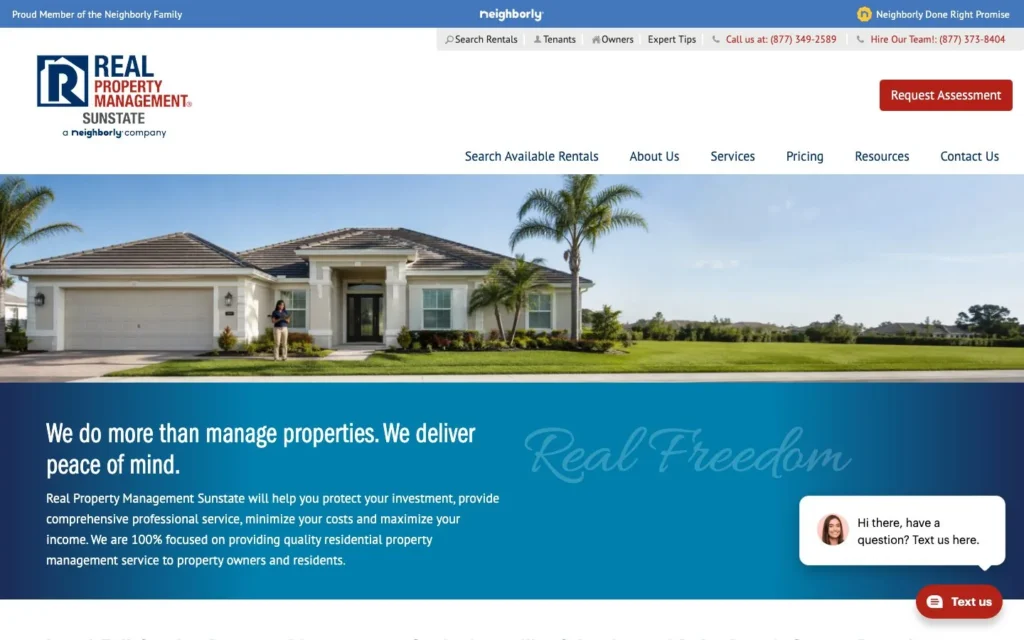 Screenshot from the Real Property Management case study