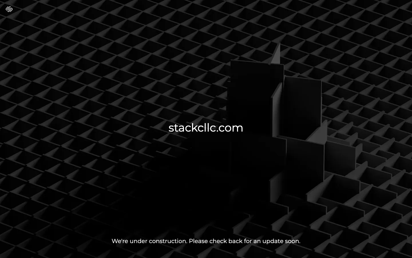 stackcllc.com before: a parked page reading We’re under construction